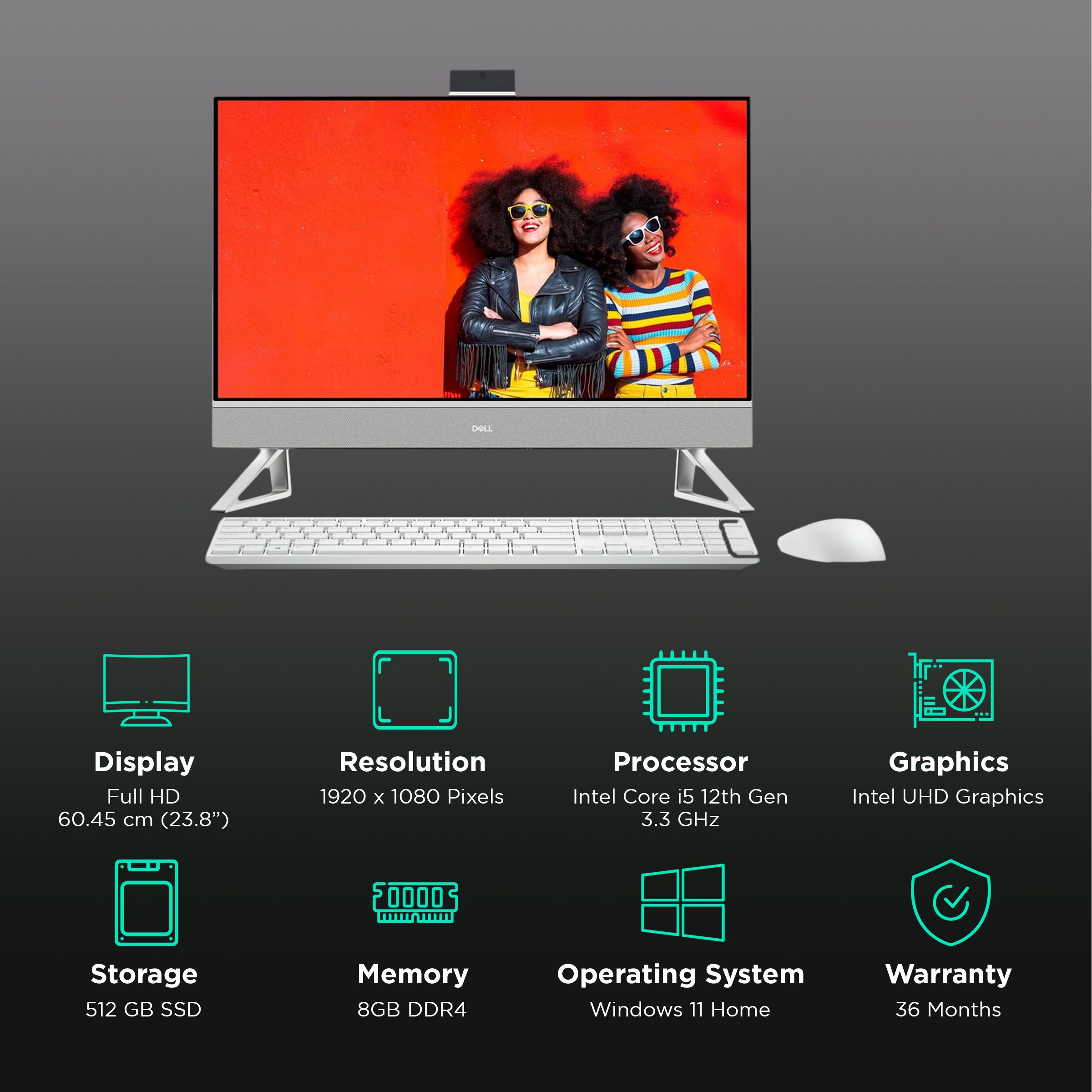 Buy Dell Inspiron 5410 23.8 Inch Full HD Display Intel Core i5